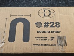 (QTY 1000) Deslauriers #28 2 5/16 In x 3 In x 1/8 In Econ-O-Shim Horseshoe Shim