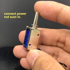 6V-12V DC Suction Electromagnet Spring Push-Pull Type Rod Linear Solenoid Magnet