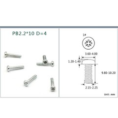Self Tapping Screws Pan Head PB1/1.2/1.4/1.5/1.6/1.7/1.8/2mm Carbon Steel Bolts