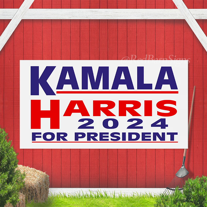 Kamala Harris 2024 Banner USA Presidential Elections Outdoor Indoor