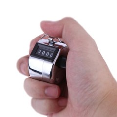 3Pack Hand Tally Counters 4-Digit Lap Trackers Manual Clickers Metal Mechanical
