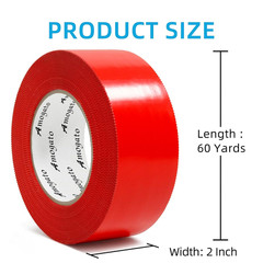 Red Stucco Tape, 2 Inch X 60 Yards X 36 Roll, Uv-Resistant Stucco Tape, Waterpro