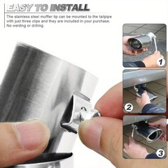 Durable Universal Easy-To-Install Stable Thickened Modified Car Exhaust Tail Tip