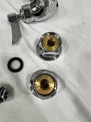 Waterloo Wall-Mounted Faucet with 4″ Centers and 8″ Swing Spout