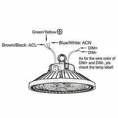 150W UFO Led High Bay Light Dimmable Commercial Industrial Garage Light 5000K