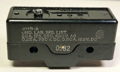 Vtg UNIMAX 2HB-5 Snap Action Momentary Limit Switch U.S.A. 20 Amp Industrial