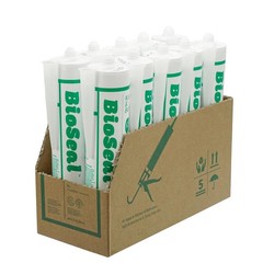 Waterproof Silicone Sealant Caulk for Kitchen & Bath, Low Odor, 10.1 oz, Pack of