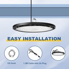 10 Pack 200W UFO Led High Bay Light Shop Industrial Commercial Factory Warehouse