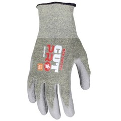 ANSI A5 Cut Resistant Gloves 18 Gauge Shell Polyurethane Coated Palm Work Gloves