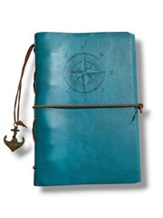 Leather Writing Journal Notebook, MALEDEN Classic Spiral Bound Notebook