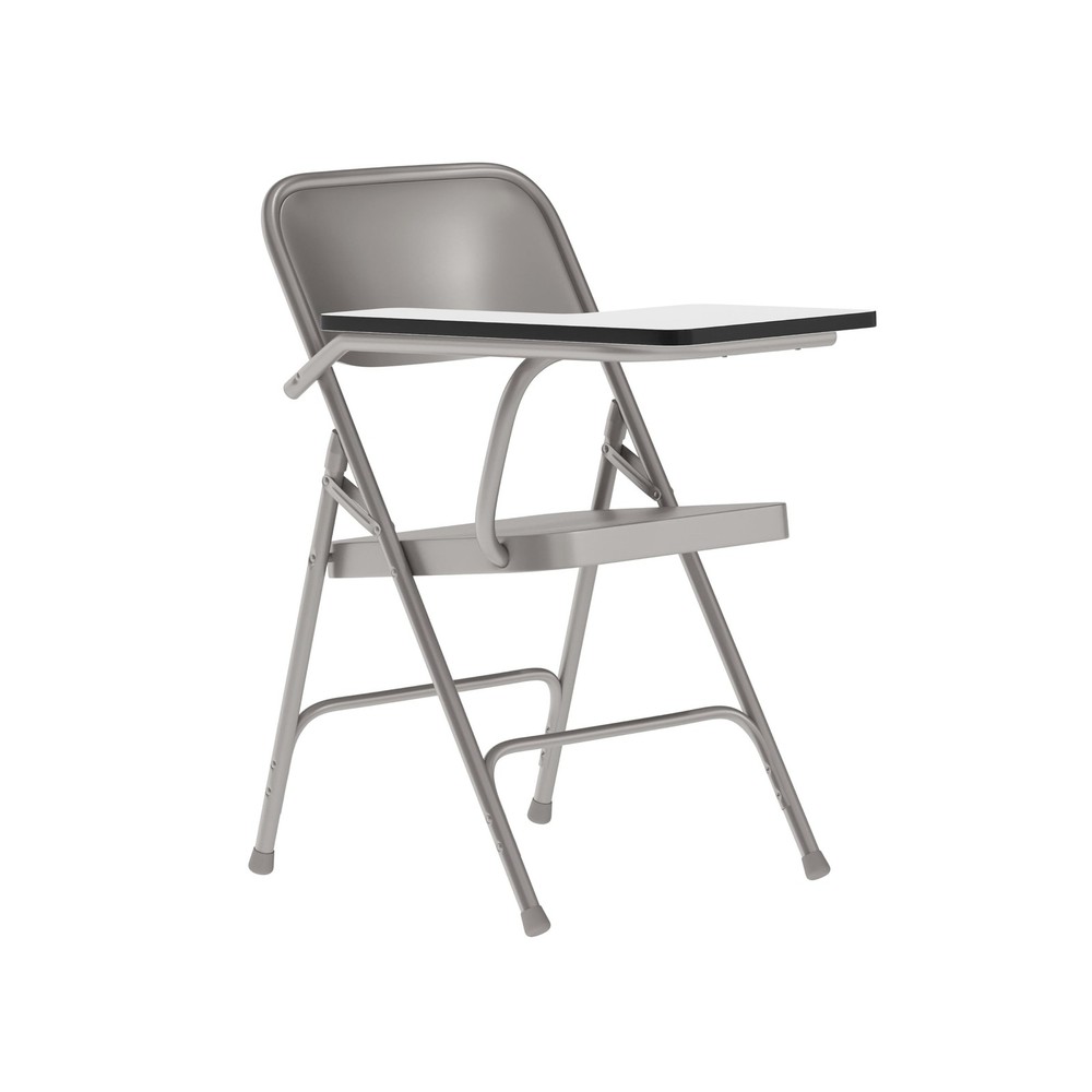 Flash Furniture Ralph Premium Steel Folding Chair with Right Handed Tablet Arm