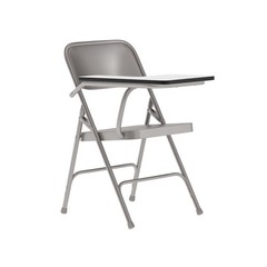 Flash Furniture Ralph Premium Steel Folding Chair with Right Handed Tablet Arm