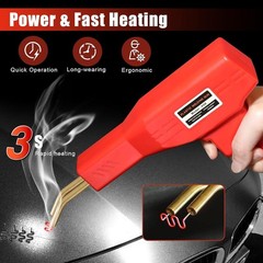 Plastic Welder Kit with Staples Car Bumper Repair Hot Stapler Gun Repair Tool