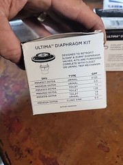 Set Of 3 American Standard M954323-0070A Diaphragm Assembly,Gray/White