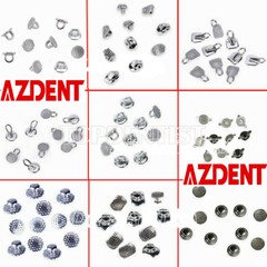 12Types Dental Orthodontic Lingual Buttons Bondable Round/Rectangular Mesh Base