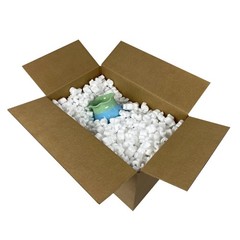 Uoffice Peanuts 3.5 Cu. Ft. 22.5 Gallons S Shaped Cushioning 1-Pack White