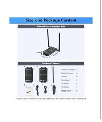J-Tech Digital 4K UHD HDBaseT HDMI Extender Over Cat5e/6 Ethernet, IR and POC