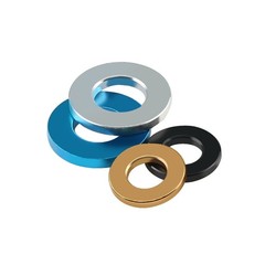 100PCS Aluminium Anodised M4 M5 M6 M8 Metric Colourful Flat Washer Spacer Gasket