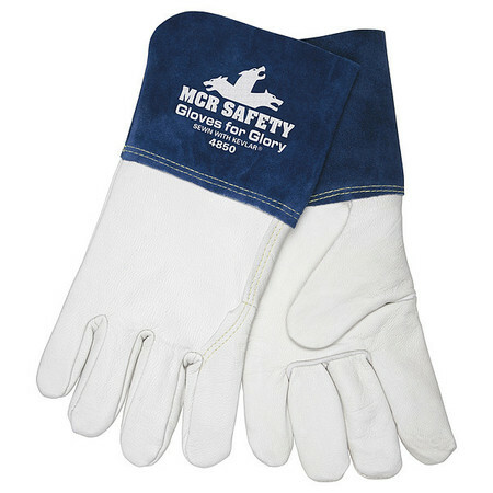 Mcr Safety 4850M Mig/Tig Welding Gloves, Goatskin Palm, M, Pr