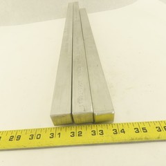 3/4″ x 1″ Rectangle Flat Bar Aluminum Solid Mill Stock (2) 28″ 21″ Lot Of 3