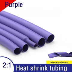 2:1 Heat Shrink Tubing Purple – 1mm 1.5mm 2mm 2.5mm 3mm – 50mm Cable Heat Shrink