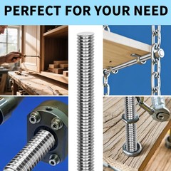 5 Pcs M5-0.8 Fully Threaded Rods 304 Stainless Steel Threads Studs Rods Long …