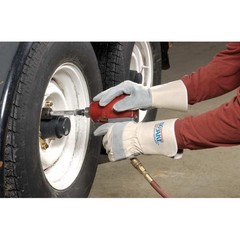 Mcr Safety 1700L Leather Gloves, Cowhide, Safety Cuff, Wing Thumb, Full Finger,