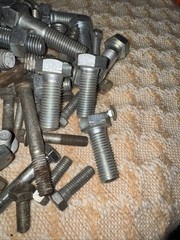 8 Pounds Of Bolts Some Large