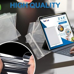 3”x 4”, (Pack of 100) Small Plastic Bags,2 MIL 3″ x 4″, Transparent x 4″