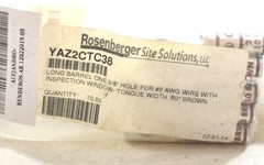 CMC YAZ2CTC38 Copper Compression Lug 2 AWG Long Barrel 3/8″ Stud