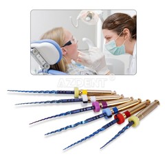 6Pcs Dental Endodontic NiTi Engine Use Heat Activated Rotary Files 19mm/25mm