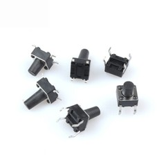 6x6x4.3 – 15mm Tactile Push Button SPST Miniature/Small/Micro PCB Switch 4 Pin