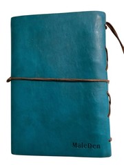 Leather Writing Journal Notebook, MALEDEN Classic Spiral Bound Notebook