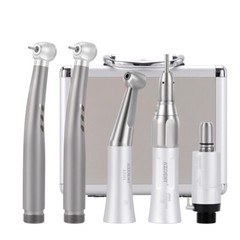 AZDENT Dental Ring LED E-generator High Speed&Low Speed Handpiece Kit 2 Hole USA