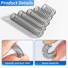 380PCS Stainless Steel Compression Springs Kit 23 Sizes Small Repair DIY Set