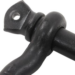 2 Pcs 3/4″ Bow-Shaped D Ring Shackles with Clevis Screw Pin 4.75 Ton Capacity