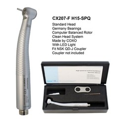 COXO Dental Self Power LED Handpiece CX207-F High Speed Turbine 2 4 Hole Midwest