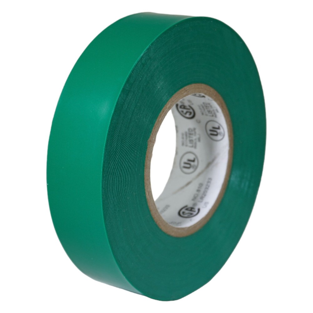 TapesSupply 100 rolls green electrical tape 3/4″ x 66 ft