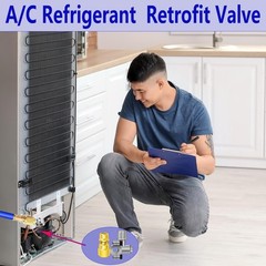 A/C Retrofit Valve Kit BPV31 Bullet Piercing Tap Line Yellow Repair Tool