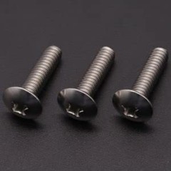 M4-0.7 x 12 mm 100 pcs Truss Head Machine Screws, Stainless Steel 304, Full T…