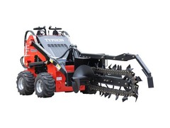 STOMP Trencher Attachment for Mini Skid Steer Loader Hydraulic Chain Trencher