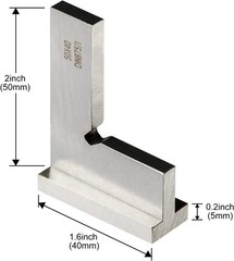 Compact 2 x 1.6 Inch Precision Square – Perfect for Woodworking and Machining