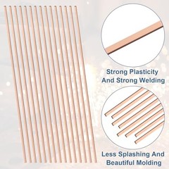 50 Sticks Brazing Rods AWS BCuP-5 15% Silver Solder Phos Copper Alloy, Industry