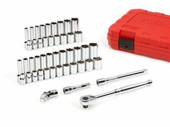 46-pc. 3/8 in. Drive Socket Set (Inch/Metric) TEKTON 15301