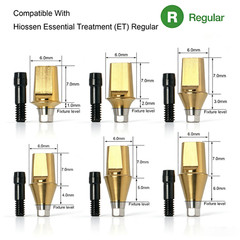 US Dental ET Straight Abutment Hex fit Hiossen ET Osstem TS Mini/Regular