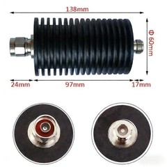 3db,6db,10d,15db,20db,30db,40db,50db, 60db 100 Watt rf Fixed Attenuator DC-3/4G-