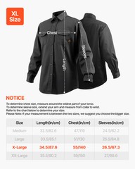 VEVOR Flame-Resistant Welding Jacket XL-Sized 7oz FR Cotton Welding Safety