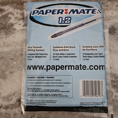 20 Paper Mate 1.2 mm Ballpoint Pens Black Ink Medium, 2006 Ultra Smooth