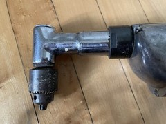 Vintage THOR Silverline 1/4″ Angle Drill WORKS MISSING Trigger plug in electric