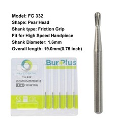 Wave Dental Surgical Burs 25mm Carbide FG Bur Round Taper Straight High Speed